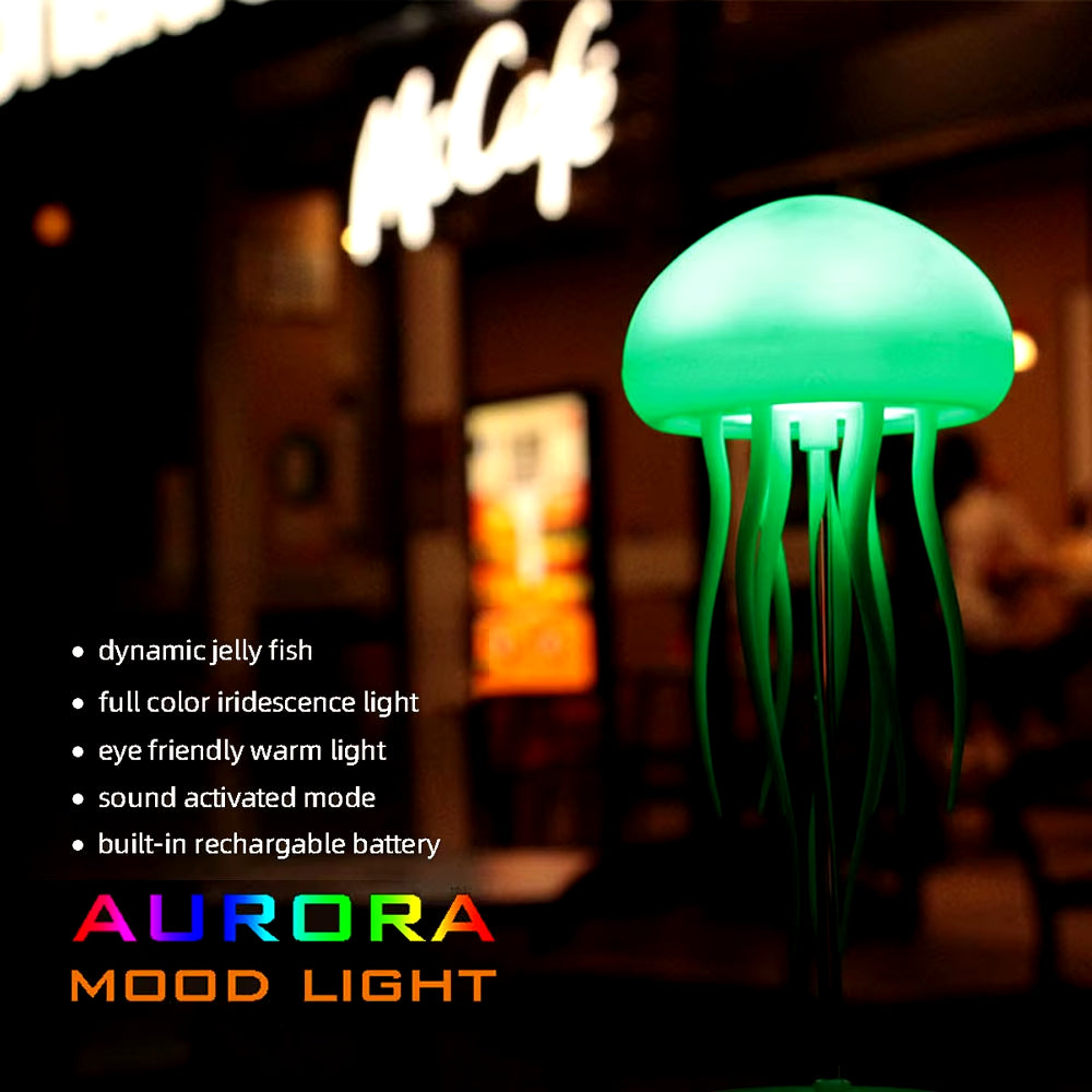 Cute Jellyfish LED Night Light & Bluetooth Speaker