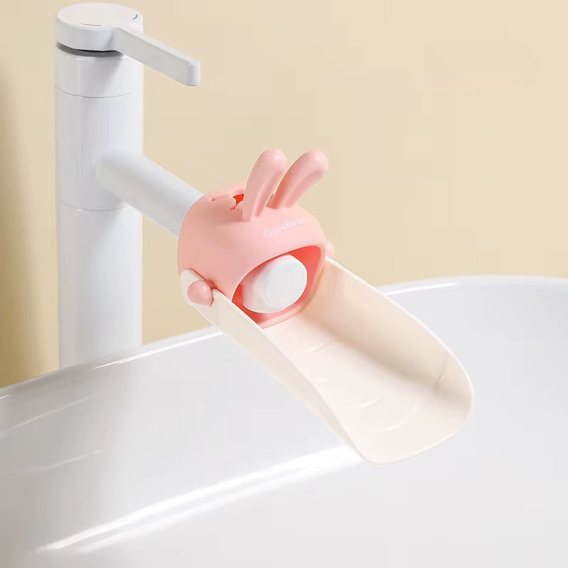 Rabbit Cartoon Faucet Extender - Spillproof Bathroom & Kitchen Accessory for Kids