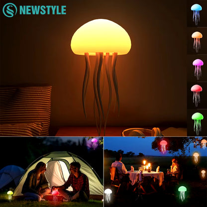 Cute Jellyfish LED Night Light & Bluetooth Speaker