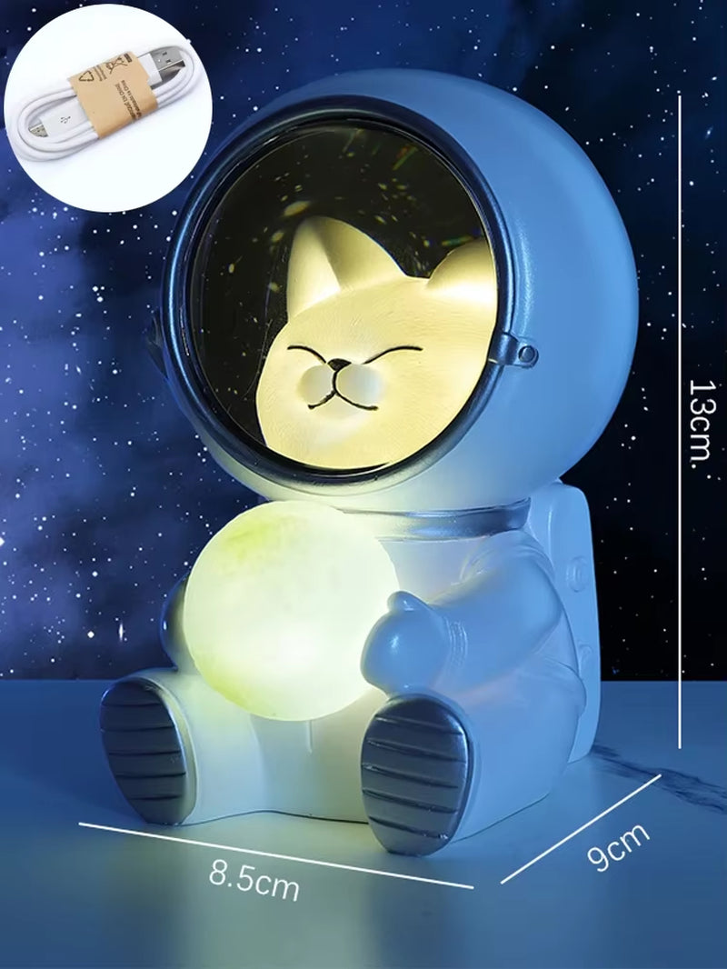 Astronaut LED Night Light - Galaxy Guardian USB Bedroom Decor