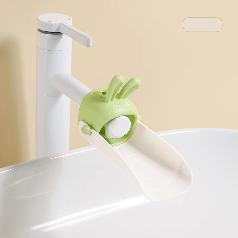 Rabbit Cartoon Faucet Extender - Spillproof Bathroom & Kitchen Accessory for Kids