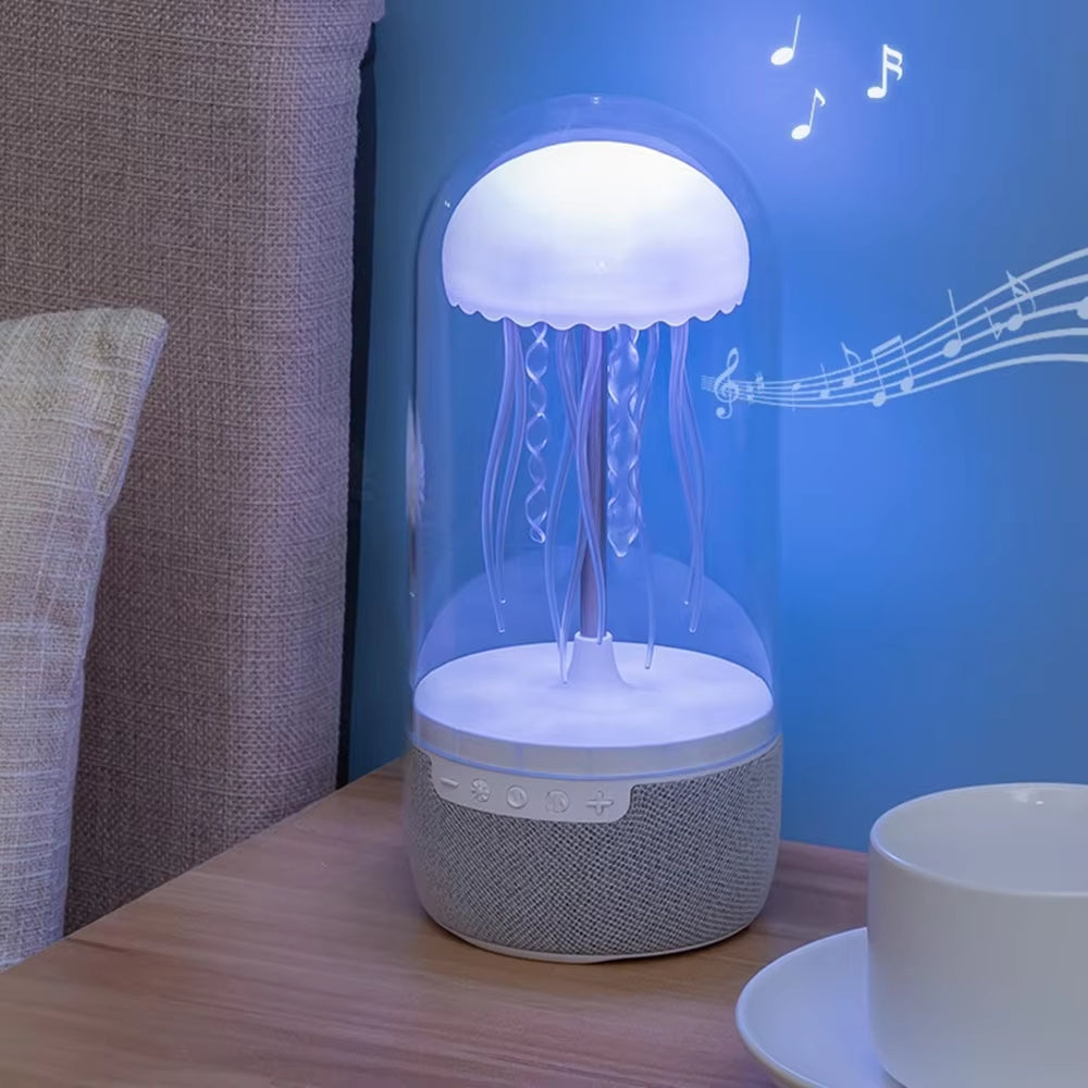 Cute Jellyfish LED Night Light & Bluetooth Speaker