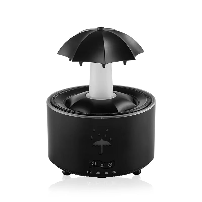 Creative Umbrella Water Drop Humidifier with Colorful Lighting and Aroma Diffusion for Enhanced Atmosphere